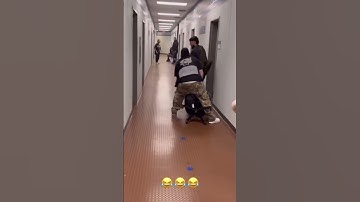 Thumbnail of Ruby pushing scrim with a chair till he falls Grey day 2022