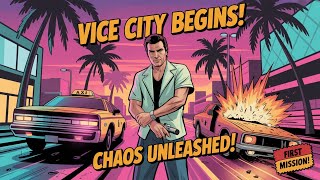 GTA VC Begins! | First Mission Chaos in Vice City!