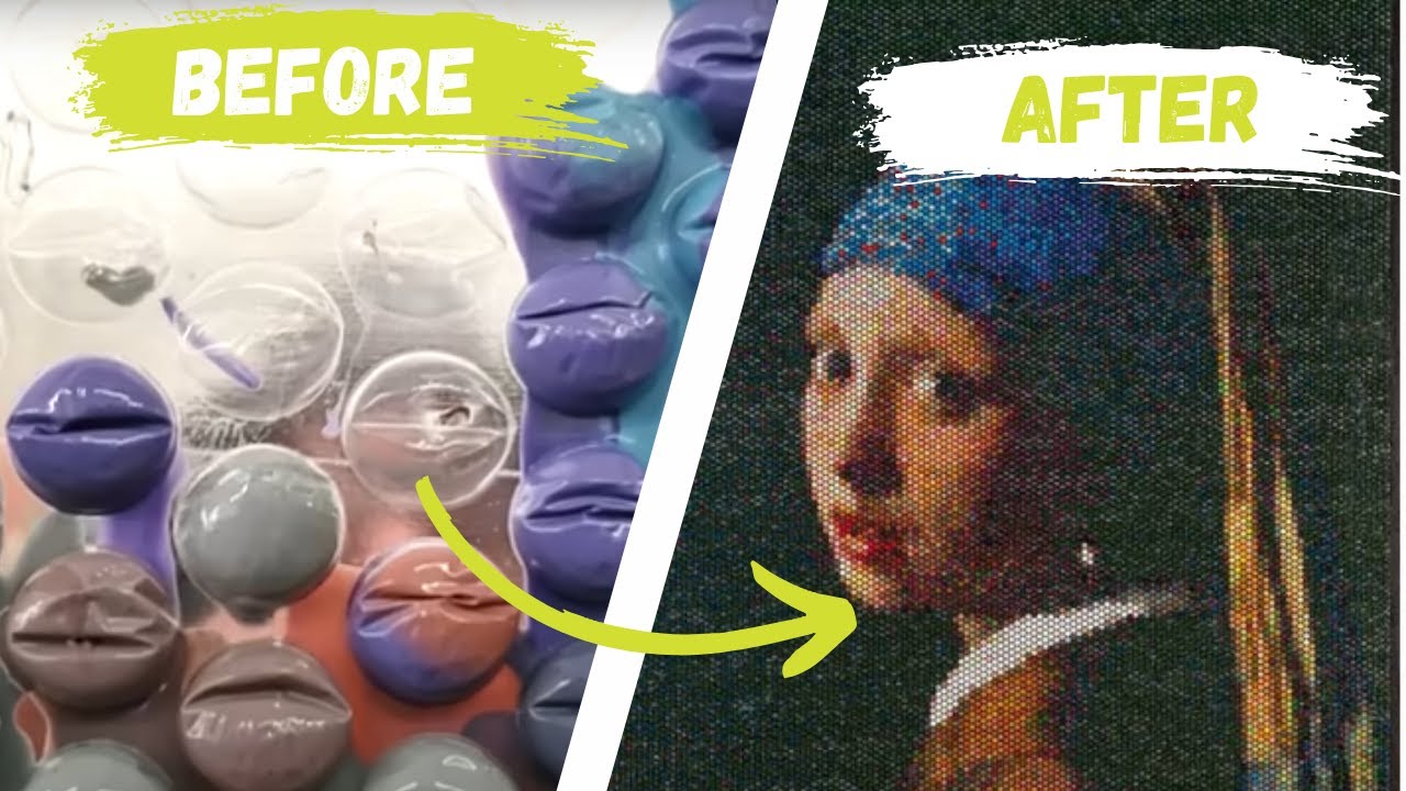 Using Bubble Wrap to Paint | Bradley Hart