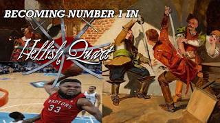 Becoming #1 Rank On The Most Realistic Sword Fighting game (hellish quart)