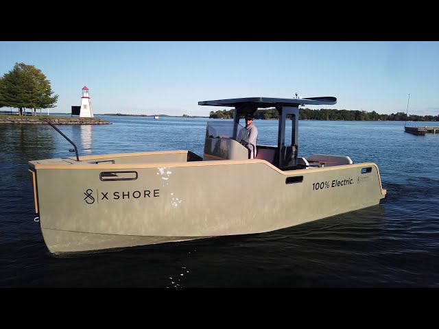 X Shore Eelex 8000 all Electric Boat Walkaround #boatreview #electricboat  #greenenergy 