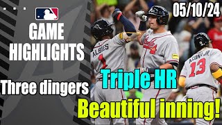 Alanta Braves Highlights May 10, 2024 | Home Run and Home Run ! Braves Rise Up !