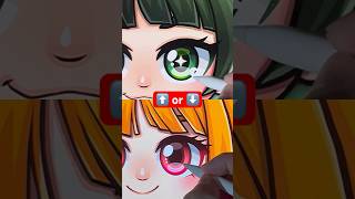 Digital Drawing Chibi Anime Girl Eyes #digitalart #howtodraw #animeart