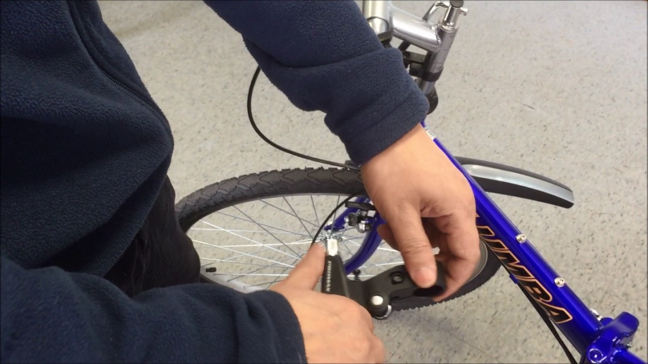 The Video Shows How To Replace Brake Lever Of A Bicycle