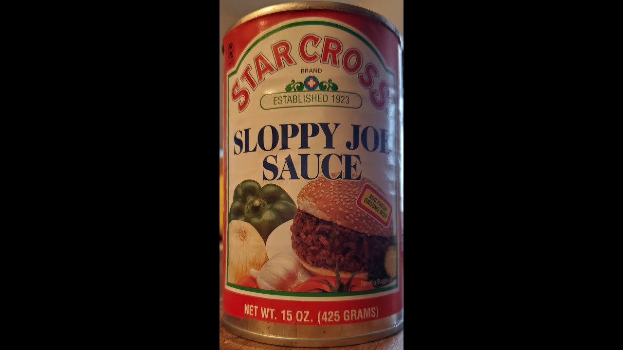 Star Cross Brand Sloppy Joe Sauce Review YouTube