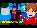 COMI A MINHA PRIMEIRA FRUTA NO BLOX FRUITS!
