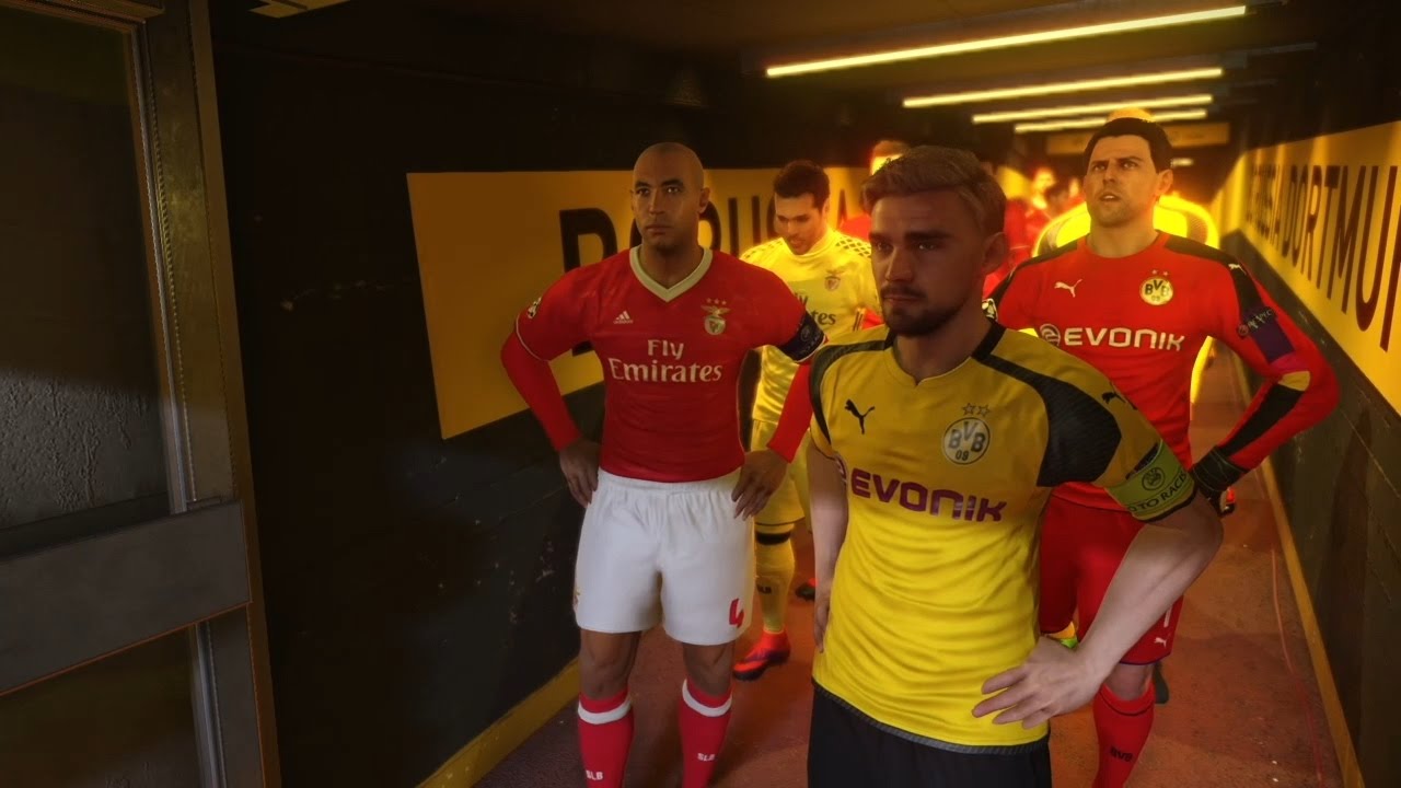 PES 2017 UEFA Champions League (Borussia Dortmund vs S.L. Benfica Gameplay)