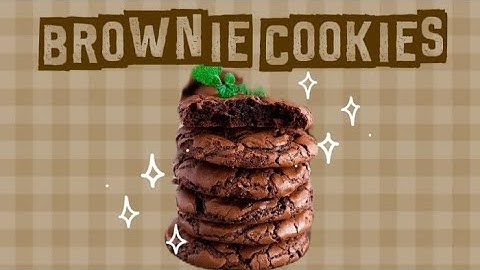 Brownie cookies | Miękkie w środku, chrupiące na zewnątrz ✨