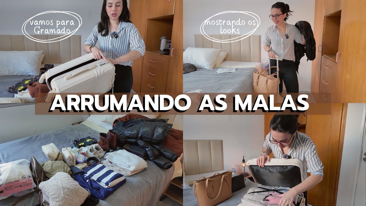ARRUMANDO a MALA Para Viajar Para Gramado ✈️ Mostrei Todos os Looks - Arrume a Mala de Viagem Comigo