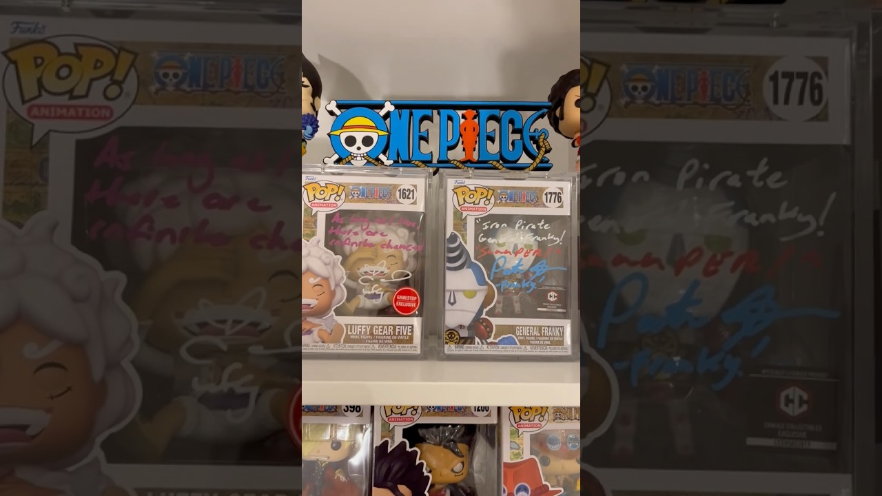 New Signed One Piece Funko Pops with a new One Piece Display! 🔥