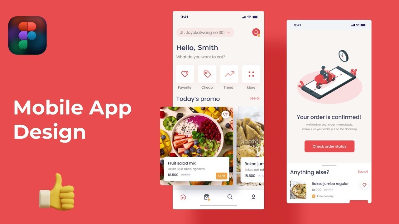 Food App Figma Mobile App UI UX Design Tutorial - YouTube