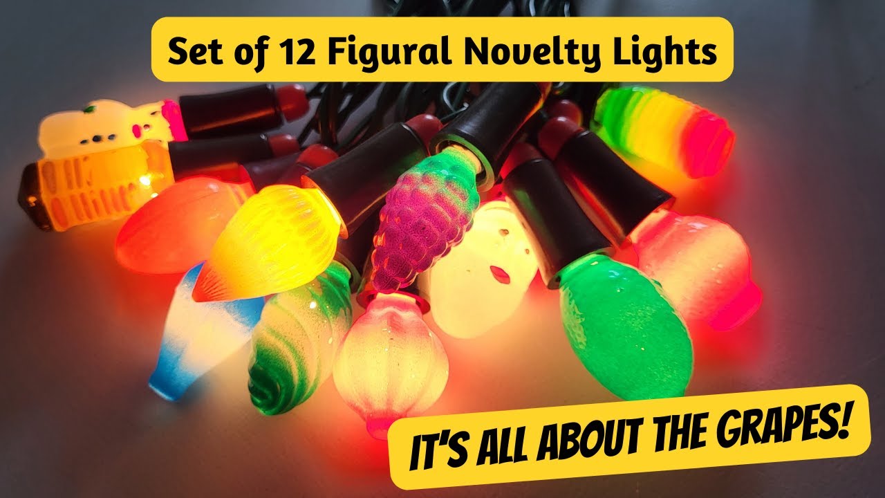 Vintage Figural Novelty Christmas Lights - YouTube