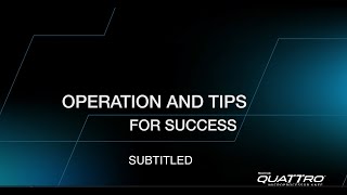 PROTEOR QUATTRO Operation and Tips for Success with Subtitles