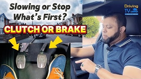 Brake First or Clutch First When Slowing or Stopping a Manual Car?