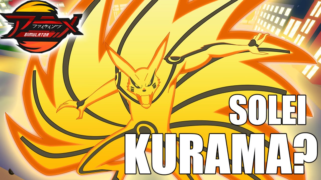 ME TRANSFORMEI NA KURAMA NO ANIME FIGHTING SIMULATOR E LIBEREI