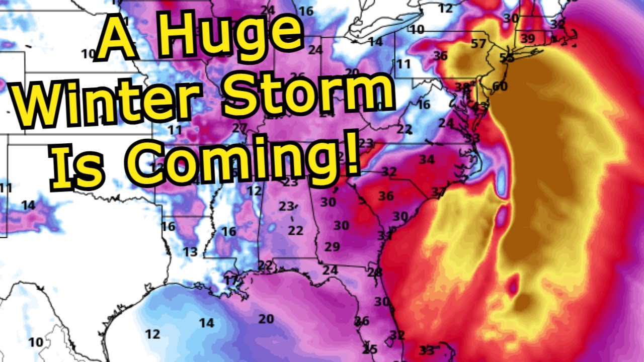 Major Winter Storm Izzy To Bring Heavy Snow & Ice To The East Coast ...