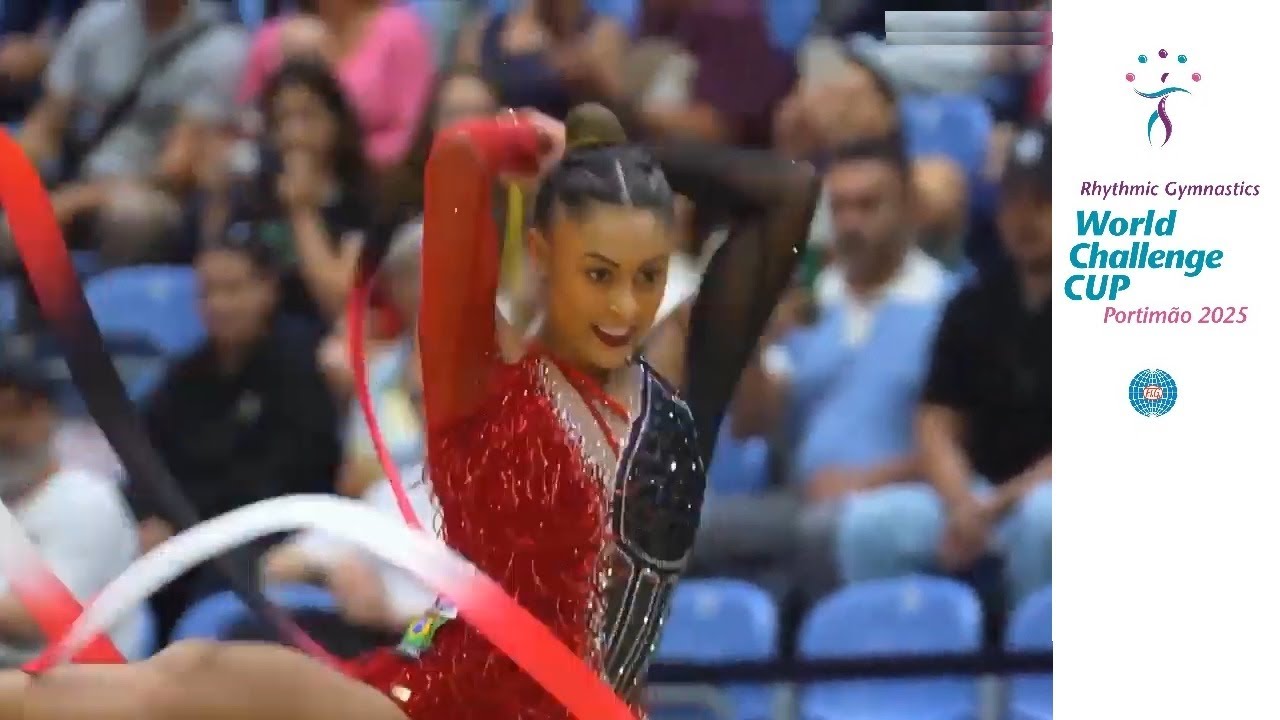 Barbara DOMINGOS BRA Ribbon Qualification (25.850) World Challenge Cup Portimão #rhythmicgymnastics
