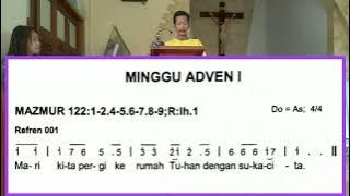 Mari kita pergi ke rumah Tuhan dengan sukacita|| Minggu Adven I Tahun A