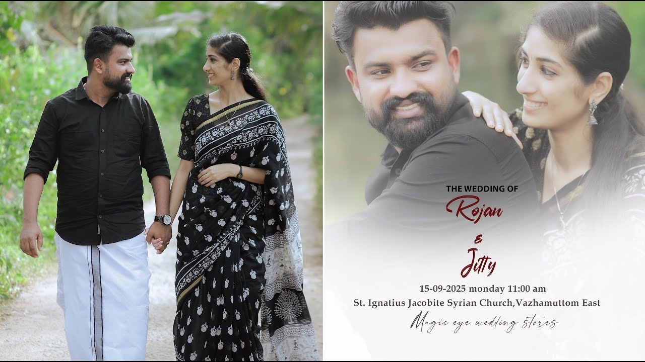 THE WEDDING OF ROJAN & JITTY || LIVE STREAMING ||Magic Eye Wedding Stories