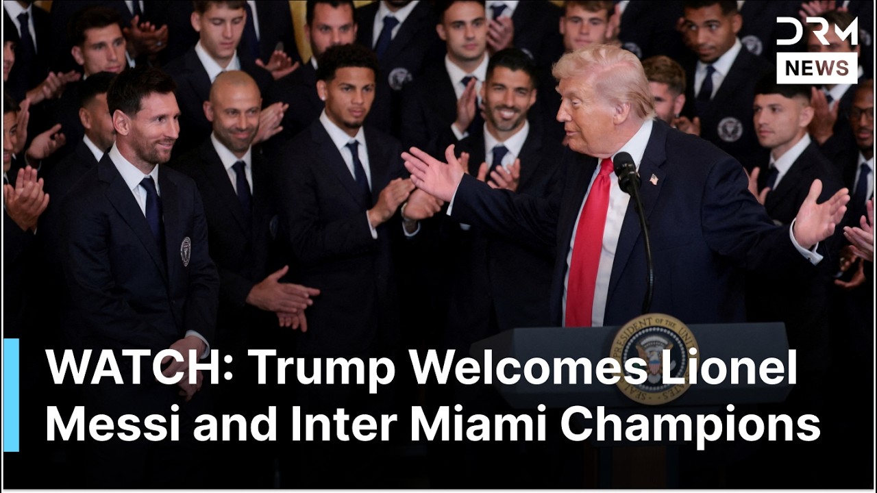 FULL CEREMONY:  Trump Welcomes Lionel Messi and Inter Miami Champions to White House | AD1G