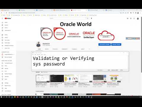 Verifying the sys password || OS Authentication Vs Password Authentication || sysdba password file