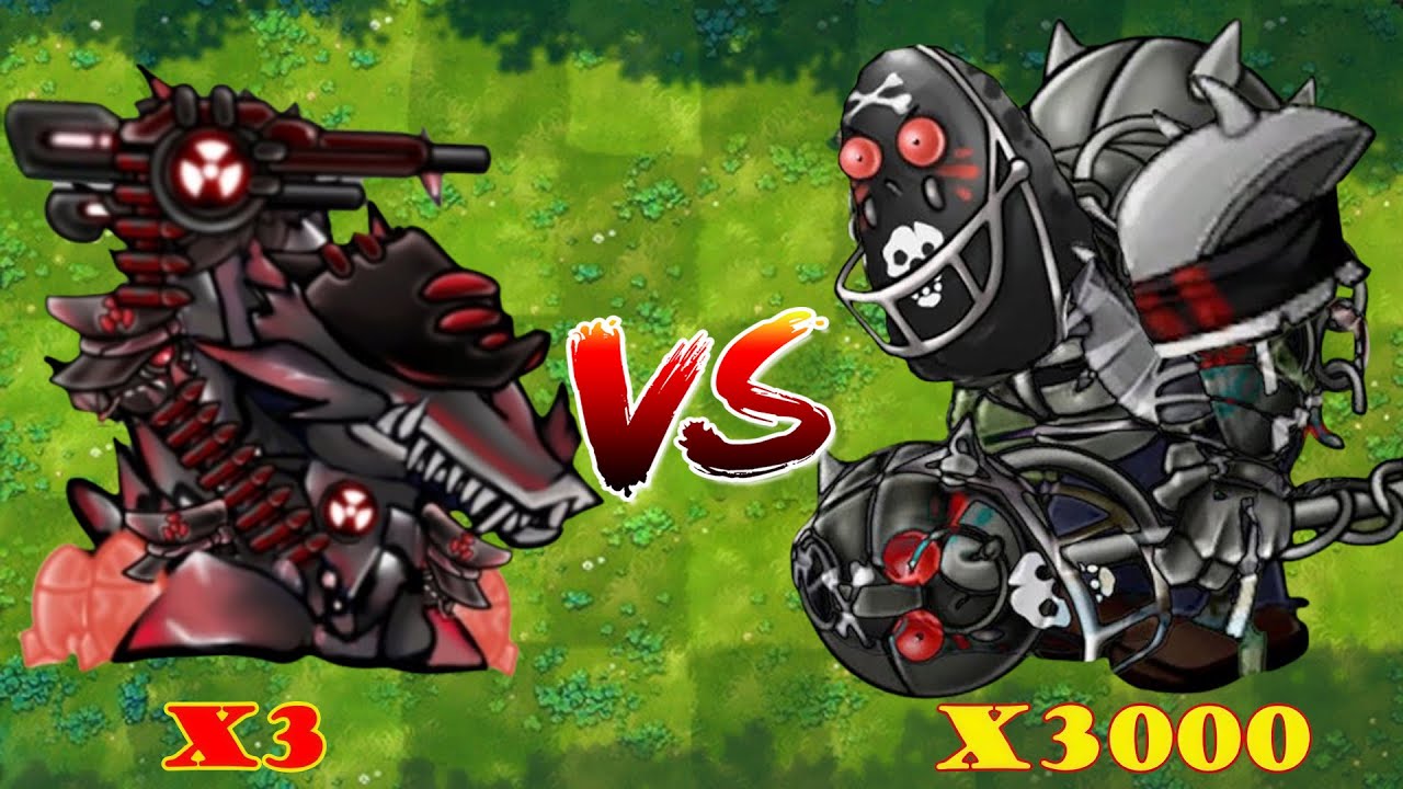 PVZ 1 Fusion 3.0 Challenge!! 3 Plants Fusion vs 3000 Alpha Black Football Tall-nut General