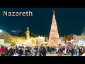 MERRY CHRISTMAS from NAZARETH. Beautiful illumination of the Night City