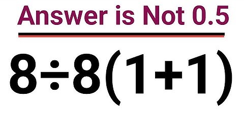 Most People Get This Simple Math Question Wrong!