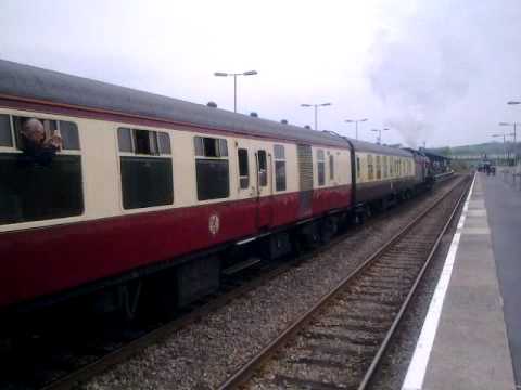 6024 "King Edward" arrives at Whitland. 01/05/2011