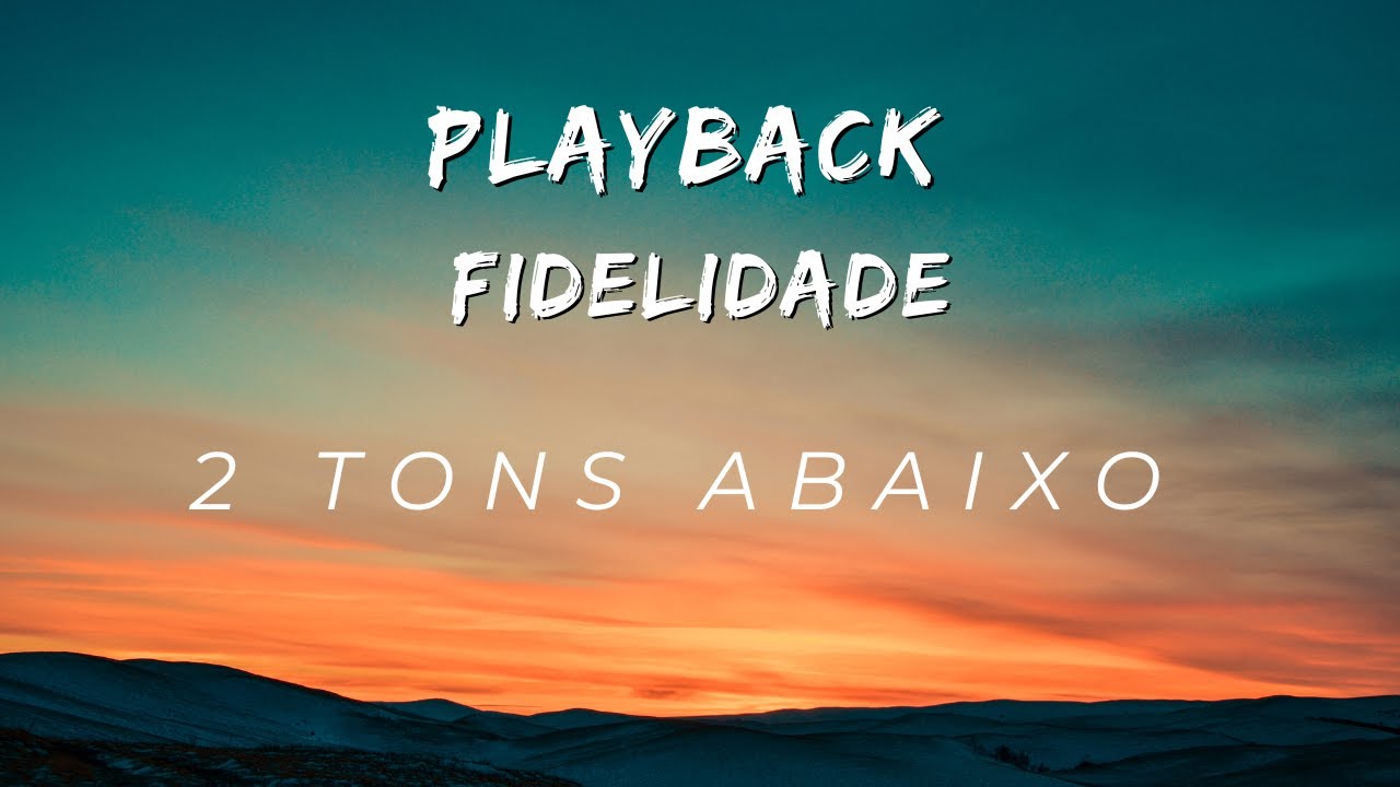 Danielle Cristina - Fidelidade - 2 tons abaixo - (Playback Oficial Com Letra)