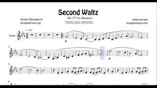 Second Waltz by Shostakovich Sheet Music for Violin