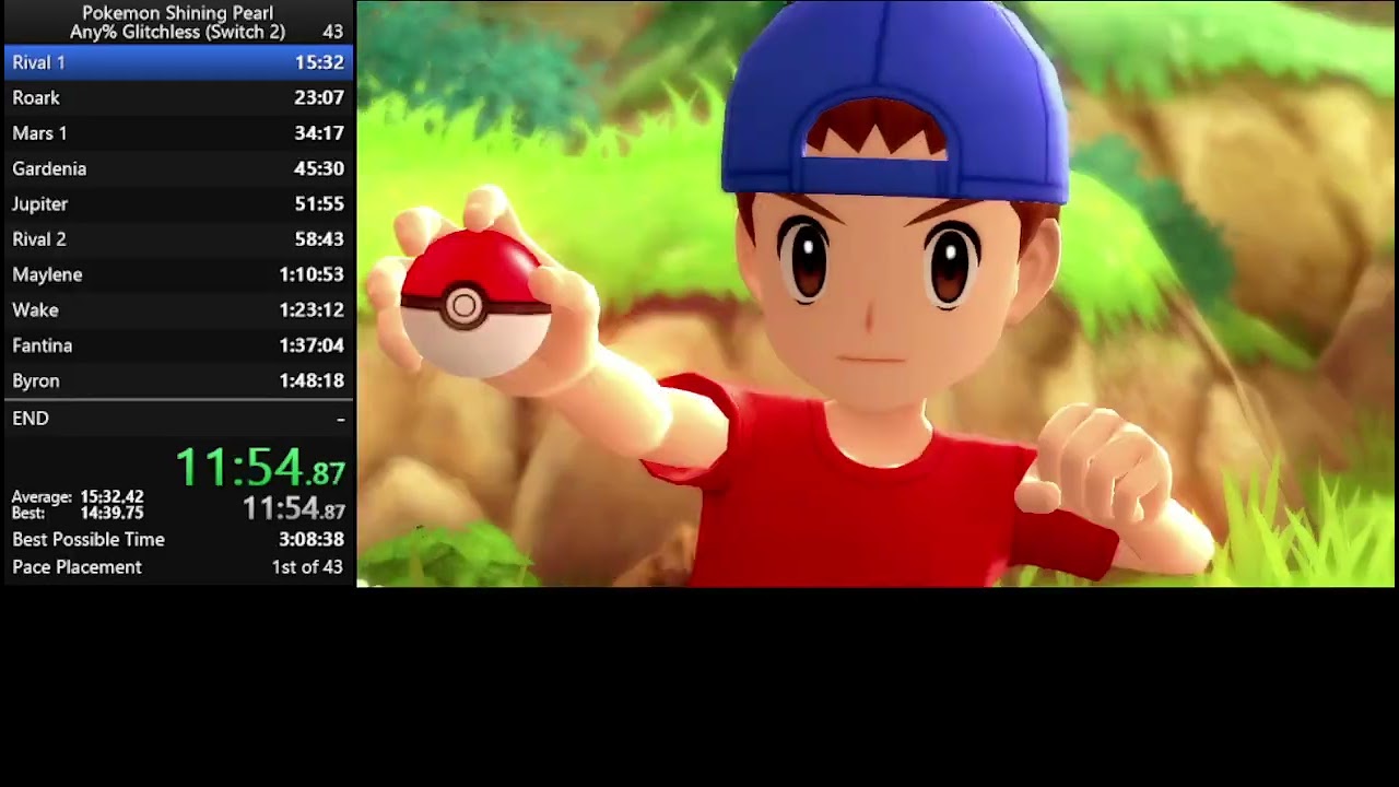 Pokémon Shining Pearl Any% Glitchless in 