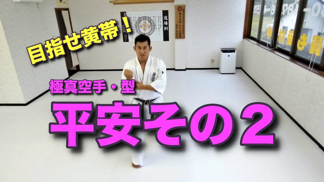 平安その2[極真空手の型]いすみ道場空手講座 目指せ黄帯！ - YouTube