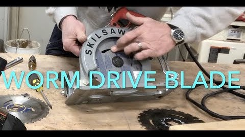 How to change the blade on a worm drive circular saw