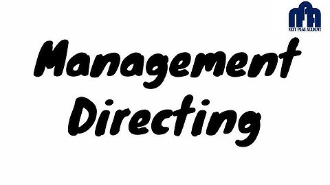 Directing function of Management