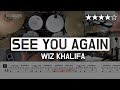 057 | See You Again - Wiz Khalifa (★★★★☆) Pop Drum Cover (Score, Lessons, Tutorial) | DRUMMATE