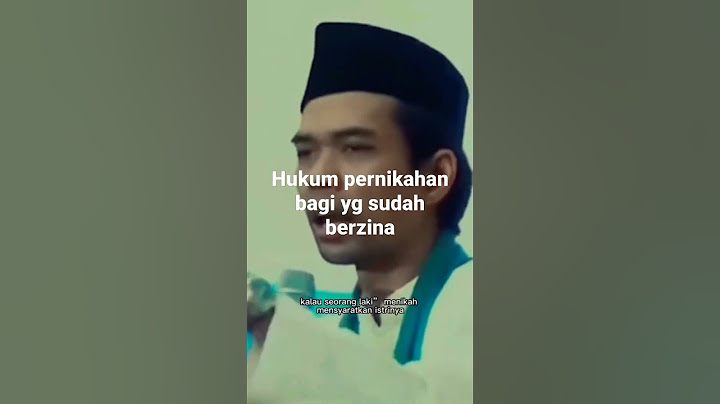 hukum menikah bagi yg sudah pernah berzina