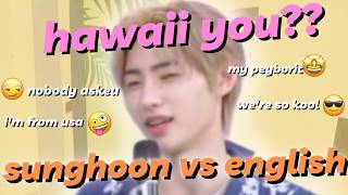 sunghoon vs english language