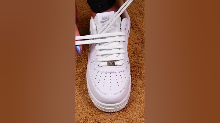 How to Lace Nike Air Force 1 for a Clean Look #footcomfort #nikeshoes #airforce1 #lacing #shoelaces