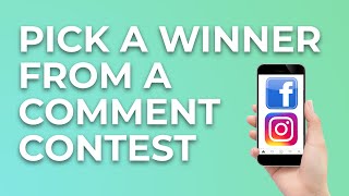 How to Pick a Winner from your Facebook or Instagram Comment Contest screenshot 3