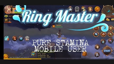 FLYFF UNIVERSE l RingMaster Pure Stamina l MOBILE USER LVL60-75