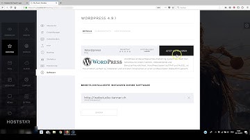 Installation von WordPress direkt auf Web-Hoster von "Hoststar.ch". 1-Klick-Installation. #4/4