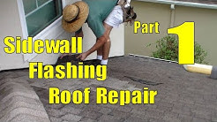 Asphalt Shingle Sidewall Flashing Repair 1 of 3 Removing Shingles