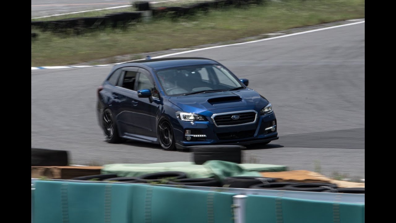 サーキットでバトル　GDB vsレヴォーグ　CVT LEVORG 本庄サーキット