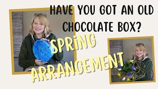 How to create a simple spring arrangement without floral foam.