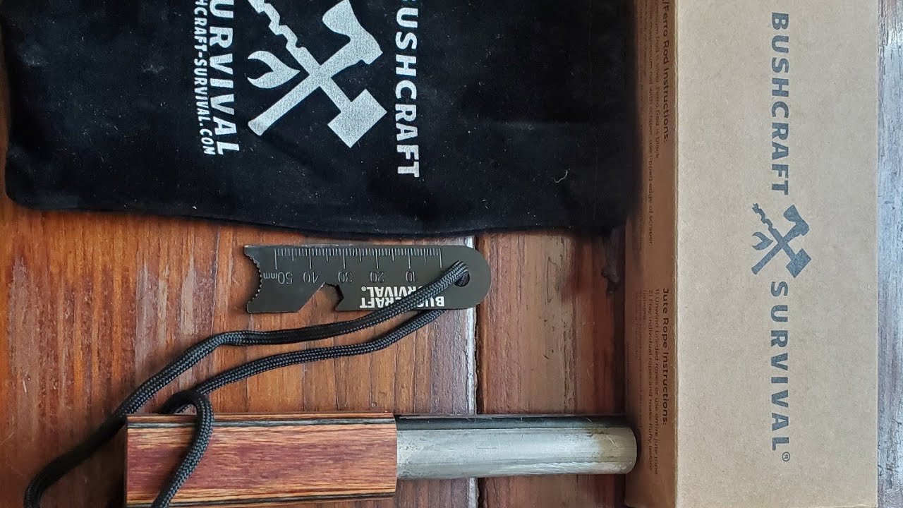 Bushcraft survival magnesium-ferro rod test