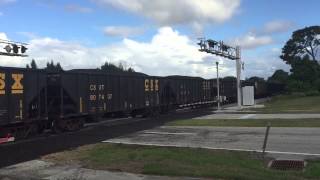 FEC TRAIN 109#1792@8:12am with a csx coal train