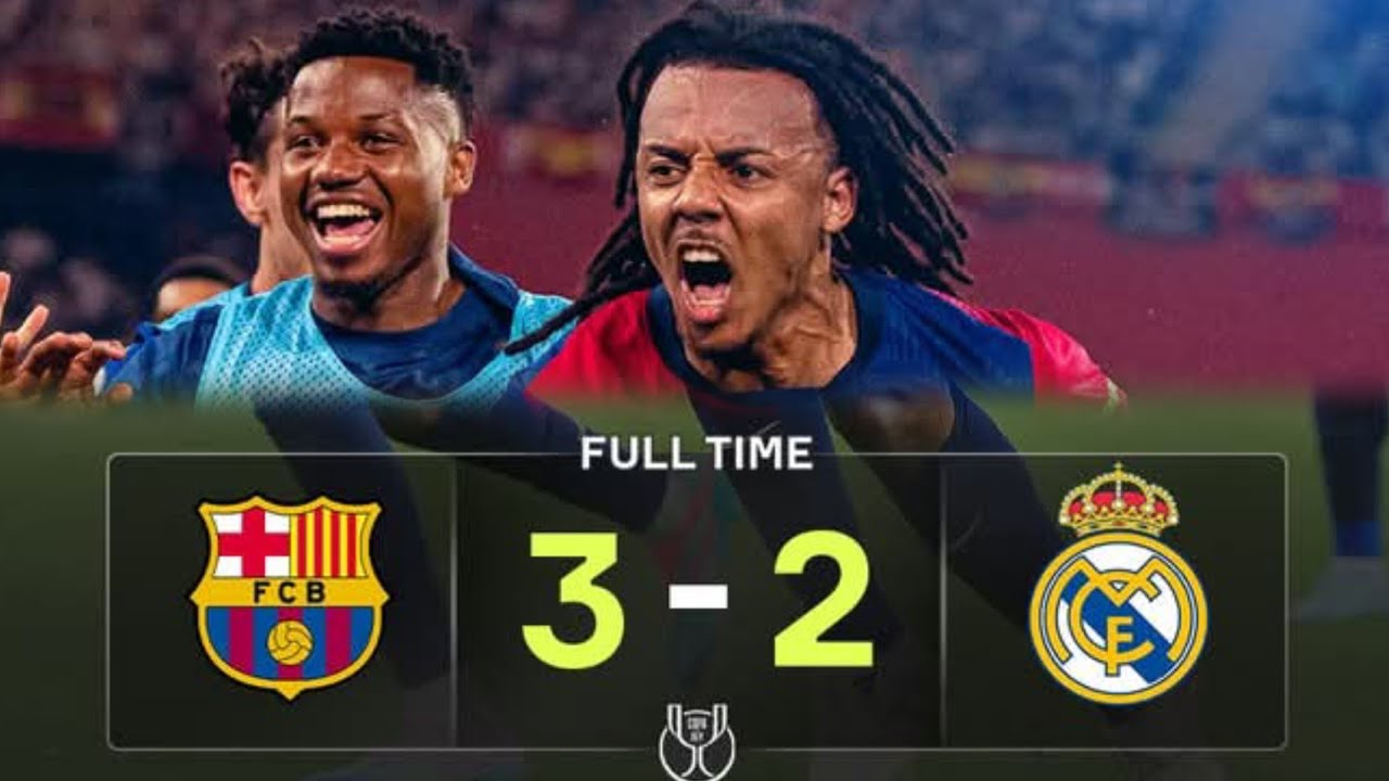 HIGHLIGHTS FC Barcelona 3 vs 2 Real Madrid#ElClásico | Copa del Rey ...