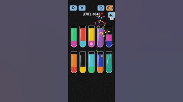 Water Color Sort Level 6045 Gameplay WalkThrough Solution