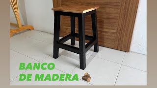 Fabricando un banquito de madera 🪵 